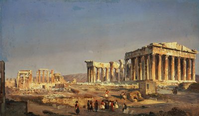 The Parthenon by Ippolito Caffi